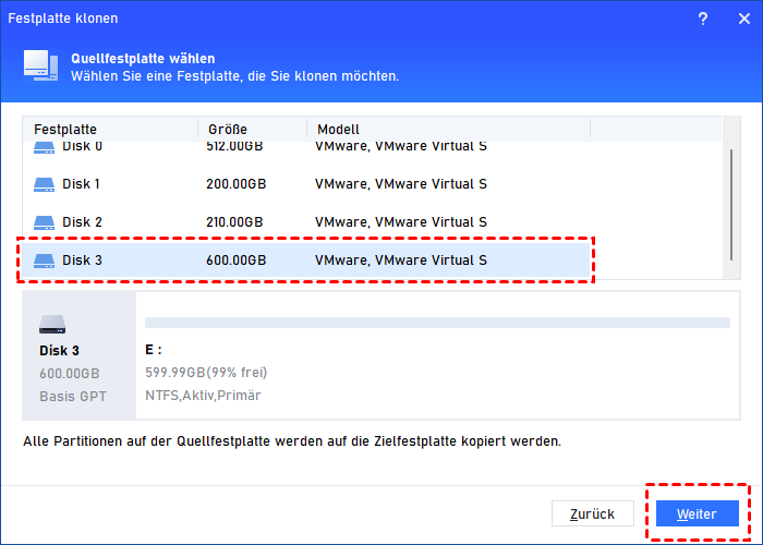 HDD auf SSD klonen in Windows 11 und davon booten